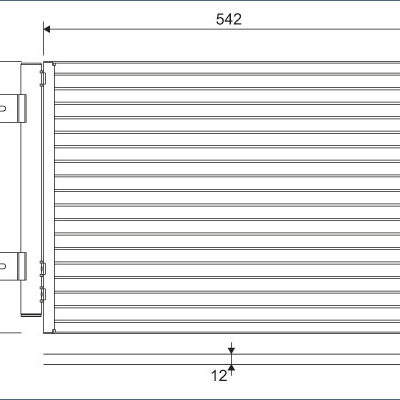 Condensador, Aire Acondicionado Dacia Sandero · 814077