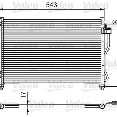 Condensador, Aire Acondicionado Hyundai Accent II Sedán · 814115
