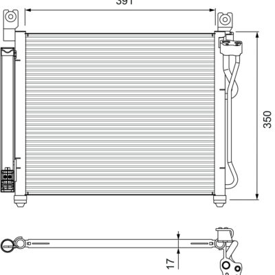 Condensador, Aire Acondicionado Kia Picanto I · 814299