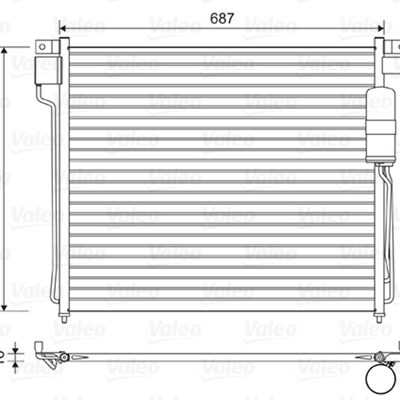 Condensador, Aire Acondicionado Nissan Navara NP300 · 814483