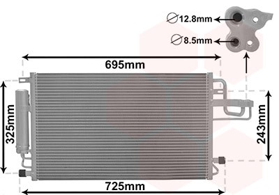 Condensador, Aire Acondicionado Hyundai Tucson · 82005156