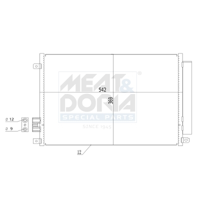 Condensador, Aire Acondicionado Fiat Panda · 991004