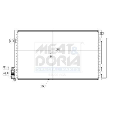 Condensador, Aire Acondicionado Alfa Romeo Giulietta · 991019