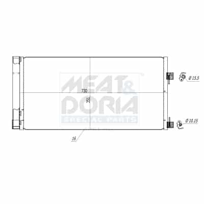 Condensador, Aire Acondicionado Renault Laguna III · 991140