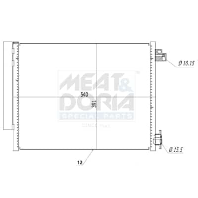 Condensador, Aire Acondicionado Renault Clio IV · 991264