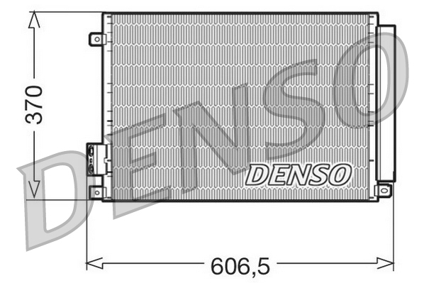 Condensador, Aire Acondicionado Fiat Panda · DCN09045