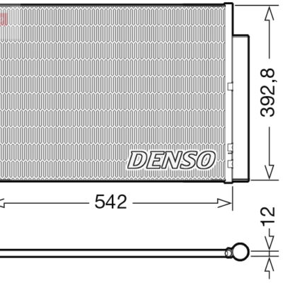 Condensador, Aire Acondicionado Dacia Logan II · DCN37004