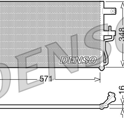 Condensador, Aire Acondicionado Hyundai Accent II Sedán · DCN41001
