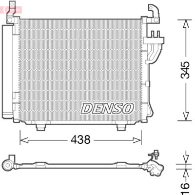 Condensador, Aire Acondicionado Hyundai i10 I · DCN41003