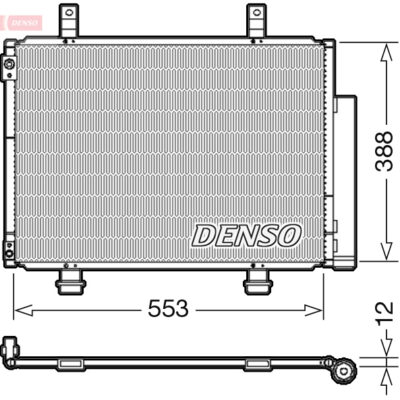 Condensador, Aire Acondicionado Suzuki Swift IV · DCN47007