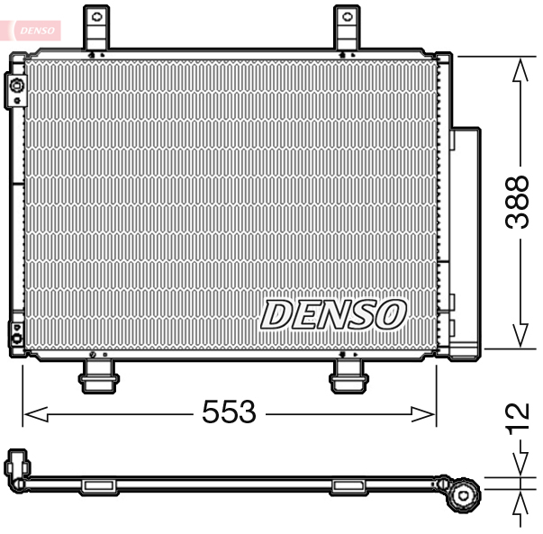 Condensador, Aire Acondicionado Suzuki Swift IV · DCN47007