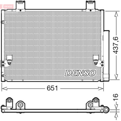 Condensador, Aire Acondicionado Toyota Hilux VII Pick-up · DCN50057