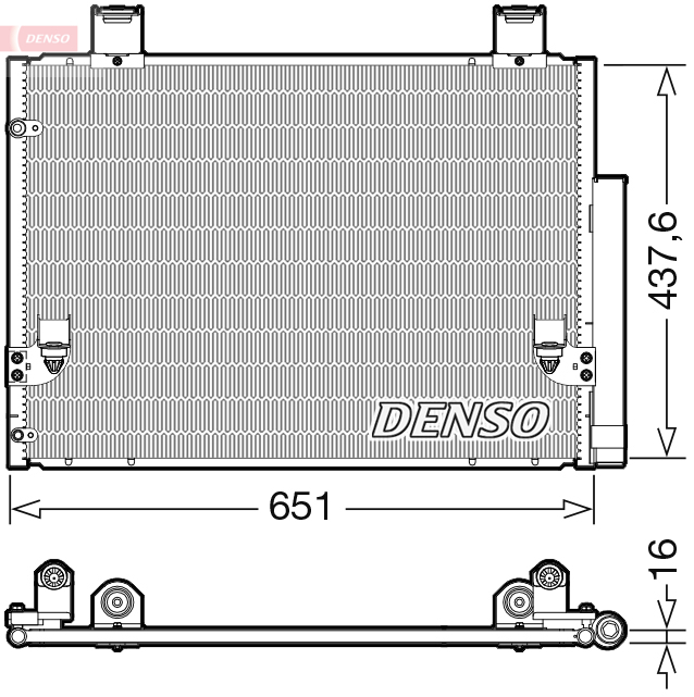 Condensador, Aire Acondicionado Toyota Hilux VII Pick-up · DCN50057