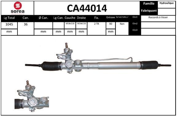 Engranaje De Dirección Kia RIO II Sedán · CA44014
