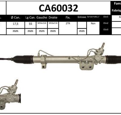 Engranaje De Dirección Nissan Navara NP300 · CA60032