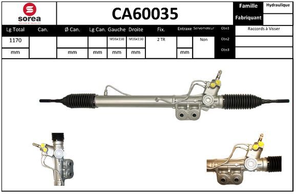 Engranaje De Dirección Nissan Navara NP300 · CA60035