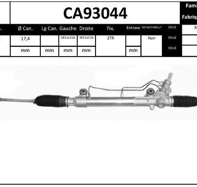 Engranaje De Dirección Toyota Hilux VII Pick-up · CA93044