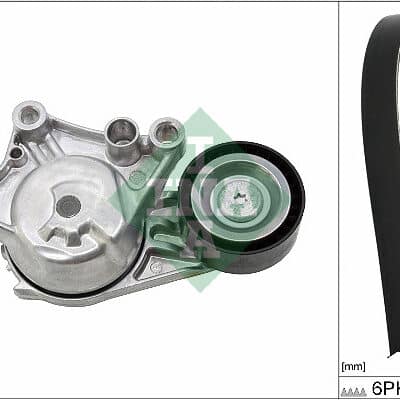 Juego De Correas Trapeciales Poli V Peugeot 308 II · 529 0335 10