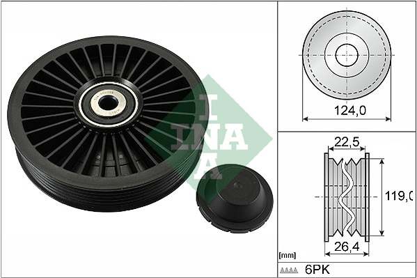 Polea Inversión/Guía, Correa Poli V Opel Mokka / Mokka X · 532 0242 10