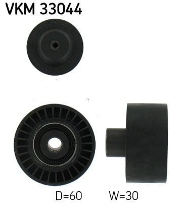 Polea Inversión/Guía, Correa Poli V Ford Focus III · VKM 33044