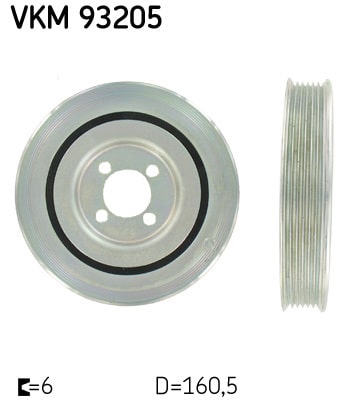 Polea, Cigüeñal Fiat Punto EVO Furgoneta/hatchback · VKM 93205