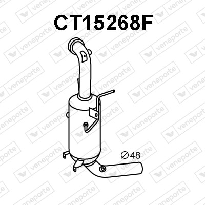 Filtro de partículas Fiat Punto EVO Furgoneta/hatchback · CT15268F