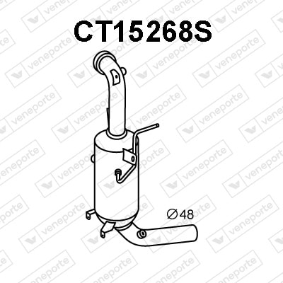 Filtro de partículas Fiat Punto EVO Furgoneta/hatchback · CT15268S