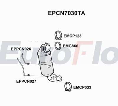 Filtro de partículas Opel Crossland X / Crossland · EPCN7030TA