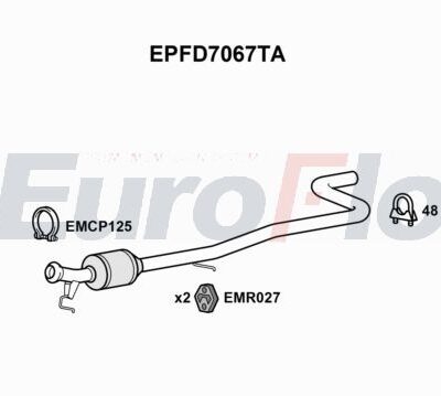 Filtro de partículas Ford Puma · EPFD7067TA