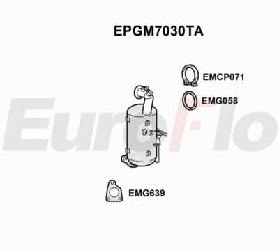 Filtro de partículas Opel Astra J GTC · EPGM7030TA
