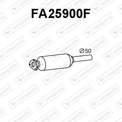 Filtro de partículas Fiat Grande Punto Van · FA25900F