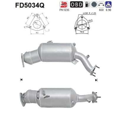 Filtro de partículas Audi A4 B8 · FD5034Q