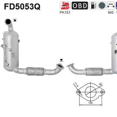 Filtro de partículas Ford Focus III · FD5053Q