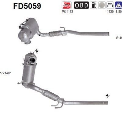 Filtro de partículas VW Polo V · FD5059