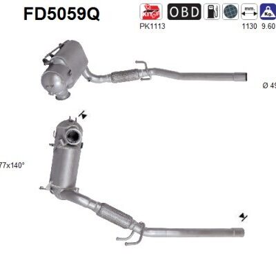 Filtro de partículas VW Polo V · FD5059Q