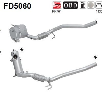 Filtro de partículas SEAT Altea · FD5060