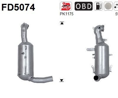 Filtro de partículas Fiat Grande Punto Van · FD5074