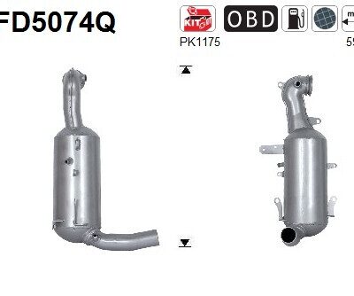 Filtro de partículas Fiat Grande Punto Van · FD5074Q