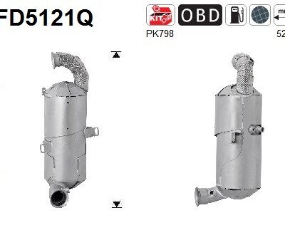 Filtro de partículas Peugeot 2008 I · FD5121Q