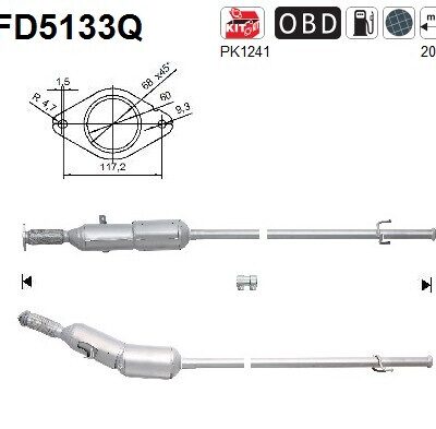Filtro de partículas Renault Kangoo BE BOP · FD5133Q