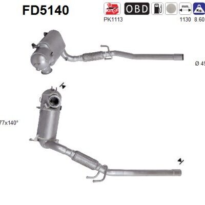 Filtro de partículas VW Polo V · FD5140