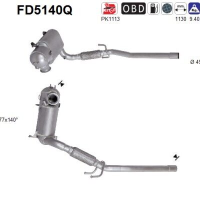 Filtro de partículas VW Polo V · FD5140Q