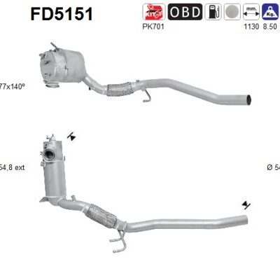 Filtro de partículas VW Touran · FD5151