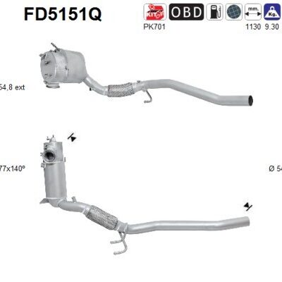 Filtro de partículas VW Touran · FD5151Q