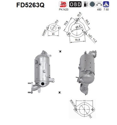 Filtro de partículas Hyundai ix35 · FD5263Q