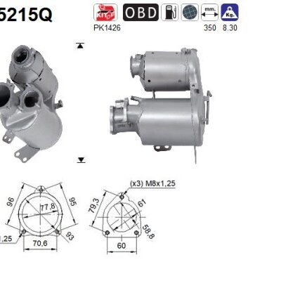 Filtro de partículas Audi Q5 Van · FM5215Q