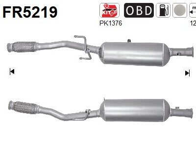 Filtro de partículas Peugeot 208 I · FR5219