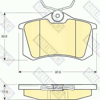 Juego De Pastillas De Freno SEAT Ibiza IV · 6113301