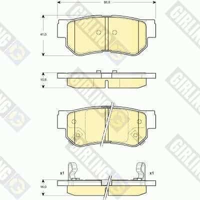 Juego De Pastillas De Freno Hyundai Tucson · 6132849