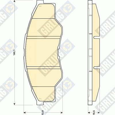 Juego De Pastillas De Freno Toyota Hilux VII Pick-up · 6135009